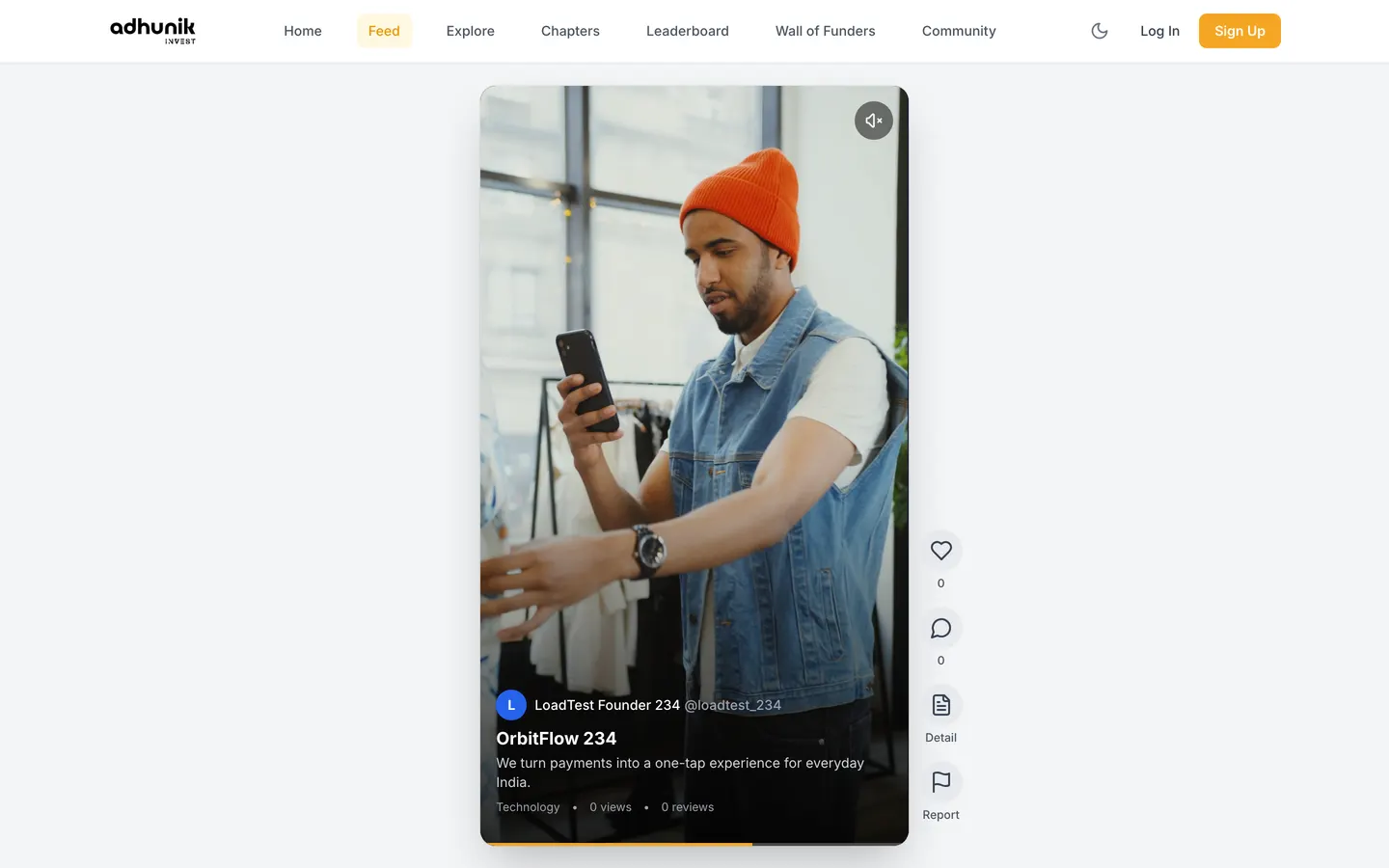 AdhunikInvest — लाइव पिच फ़ीड