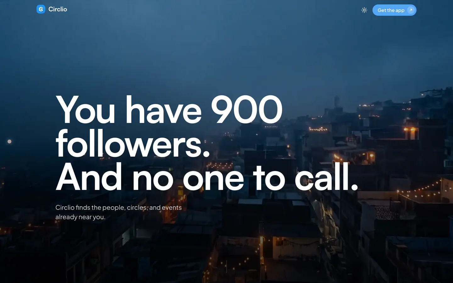 Circlio — Offline is the new social.
